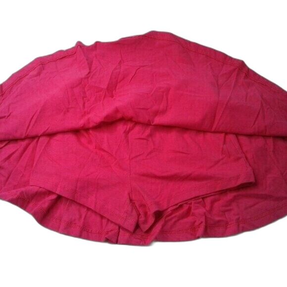 Basic Editions Girls Skort Skirt Shorts Hot Pink Barbiecore Y2K Size M 7/8 - Picture 4 of 8